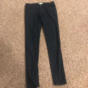 Dark colored skinny jeans